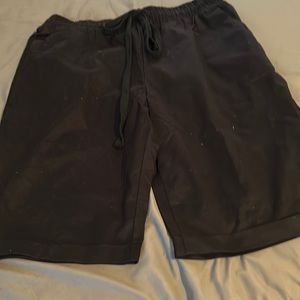 Black cotton shorts
